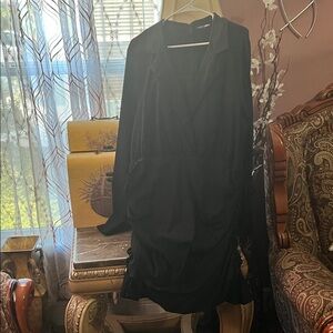 Fashion Nova Black Long Sleeve Dress